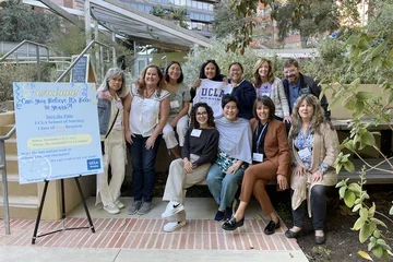 A group of UCLA Nursing alumni gathering at their 30th Anniversary Reunion