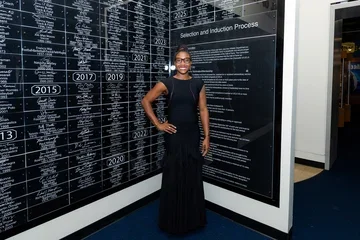 Brittani McCollough at the UCLA Athletic Hall of Fame ceremony
