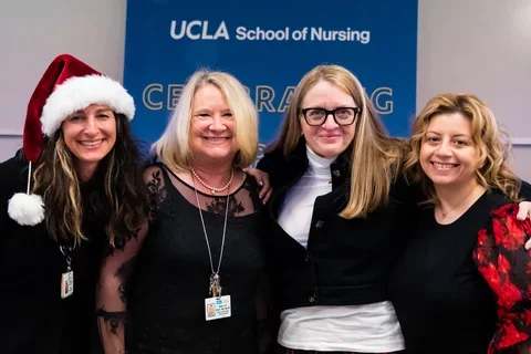 Barbara Demman, Nancy Jo Bush, Nancy Pike, and Benissa Salem posing for a photograph