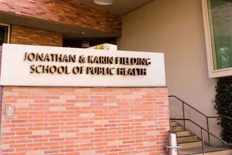 Fielding School of Public Health sign