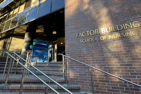 The front entrance to the School of Nursing