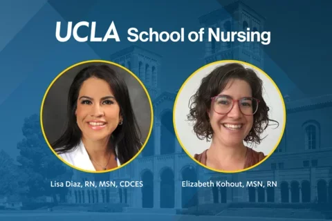 2 ucla nursing students, Lisa Diaz, and Elizabeth Kohout