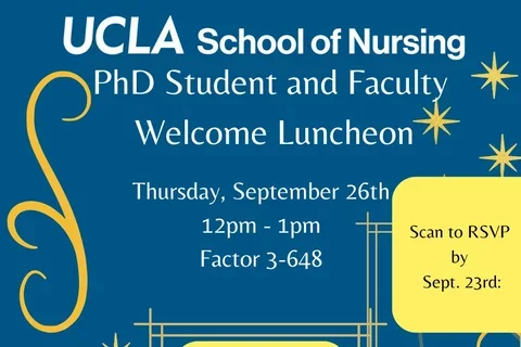 A graphic for the PhD student and faculty luncheon