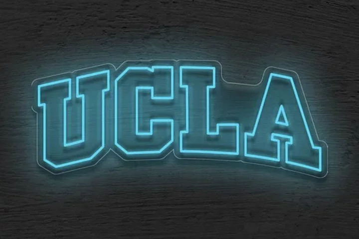 UCLA neon sign