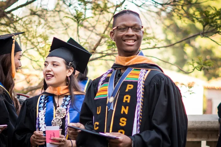 UCLA Nursing student at commencement 