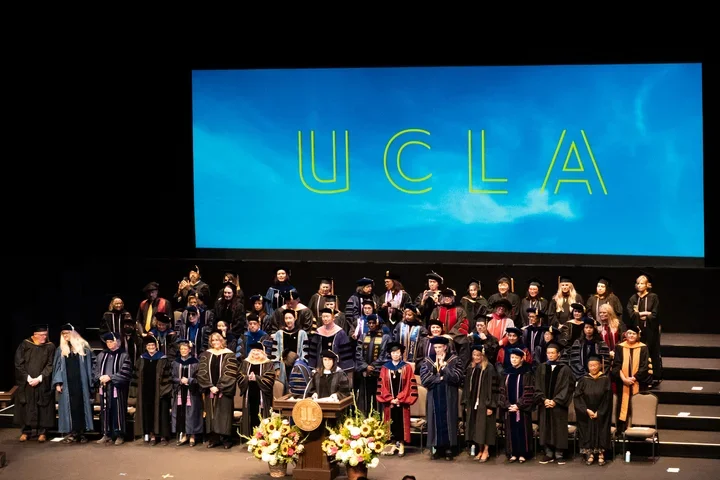 UCLA Nursing faculty at the 2025 Commencement Ceremony