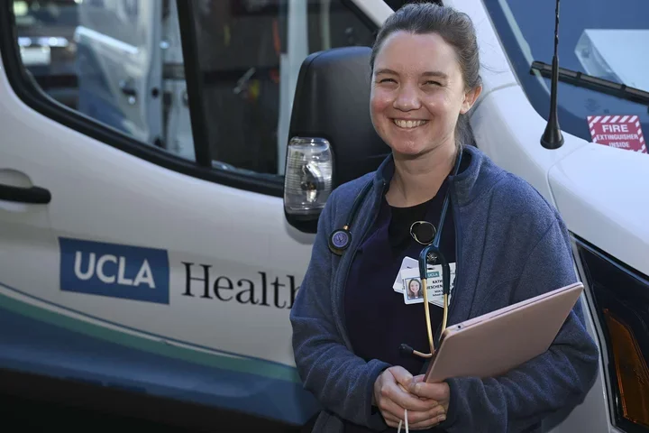 Nurse Kate Gieschen calls her rotation with the Homeless Healthcare unit a powerful learning experience. 