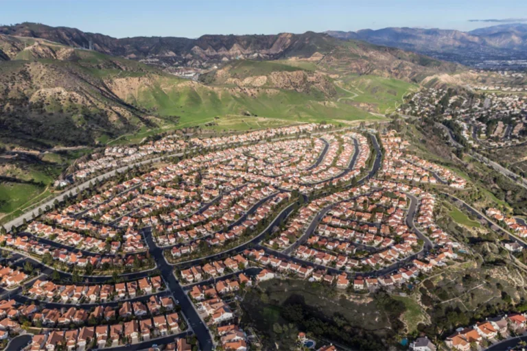An aerial view of Aliso Canyon