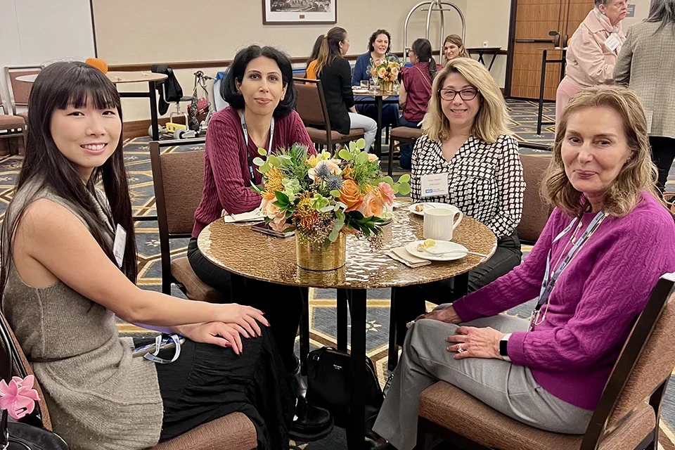 Nursing faculty, students, and alumni at the 2025 Doctoral Friendsgiving