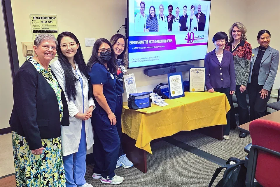 UCLA faculty and students gathered at the NP week event