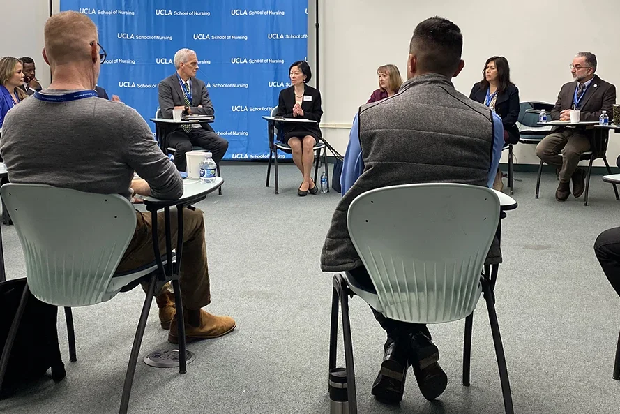 VA Secretary with UCLA nursing students