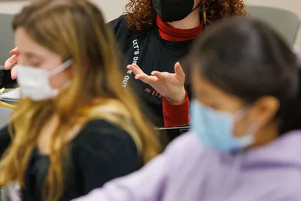 Students in the class engaged in community building to ensure access and support for those living with disabilities.