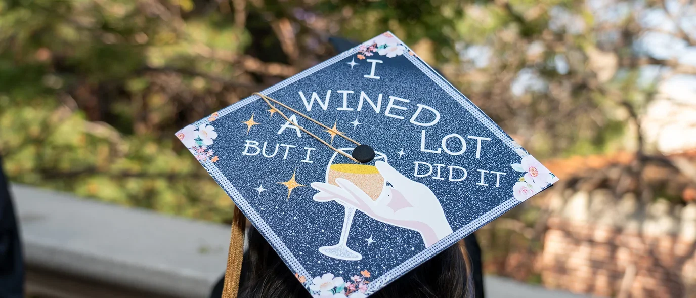 A decorated cap 