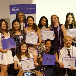 Inductees at the 2025 Sigma Induction Ceremony