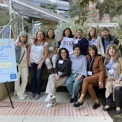 A group of UCLA Nursing alumni gathering at their 30th Anniversary Reunion