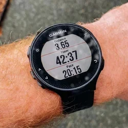 Garmin watch on person's wrist