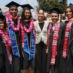 Rhonda Flenoy-Younger with UCLA Nursing students