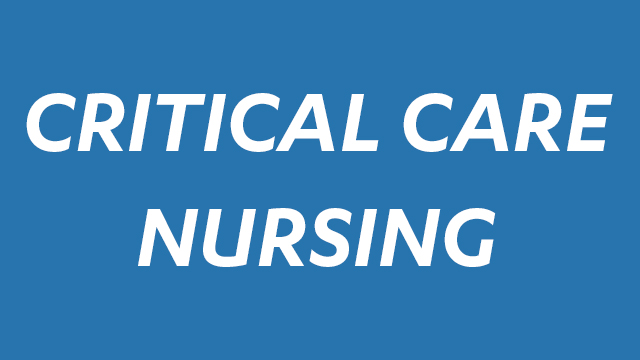 Critical Care Nursing 
