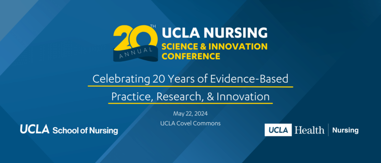 20th Annual UCLA Nursing Science & Innovation Conference graphic