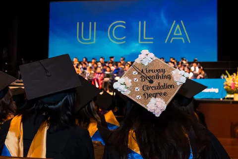 A graduation cap at the 2023 Commencement Ceremony