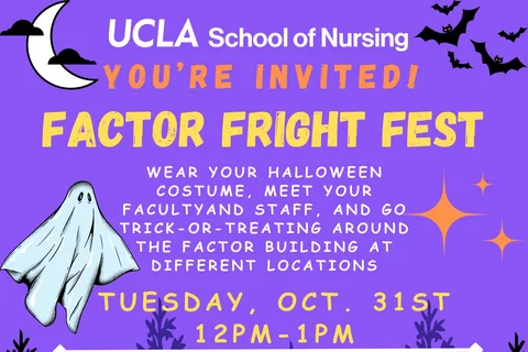 You're invited to the Factor Frigth Fest on Tuesday, October 31st from 12 to 1pm
