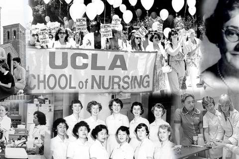 A collage of UCLA Nursing photos