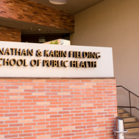 Fielding School of Public Health sign