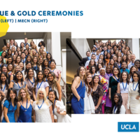 Group photos from the Blue & Gold Ceremonies featuring the B.S. class and MECN class of 2022