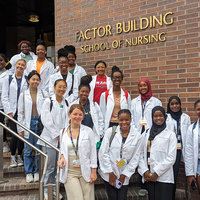 Nursign track students participating in the SHPEP program at UCLA
